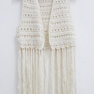 Lace Cardigan Shrug Shirt Tassel Long Knitting..